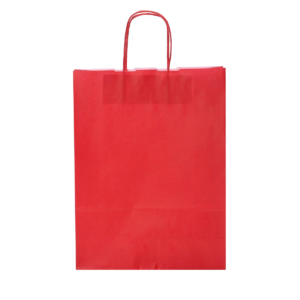 Papirposer rød 32x13x42 cm | Lagervarer uten logo | SKG - Spesialister innen profilert emballasje